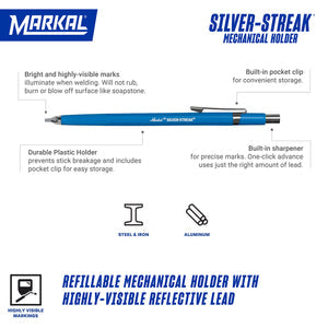 Silver-Streak Holder with 1 Reflective Lead Silver-Streak Holder with 1 Reflective Lead